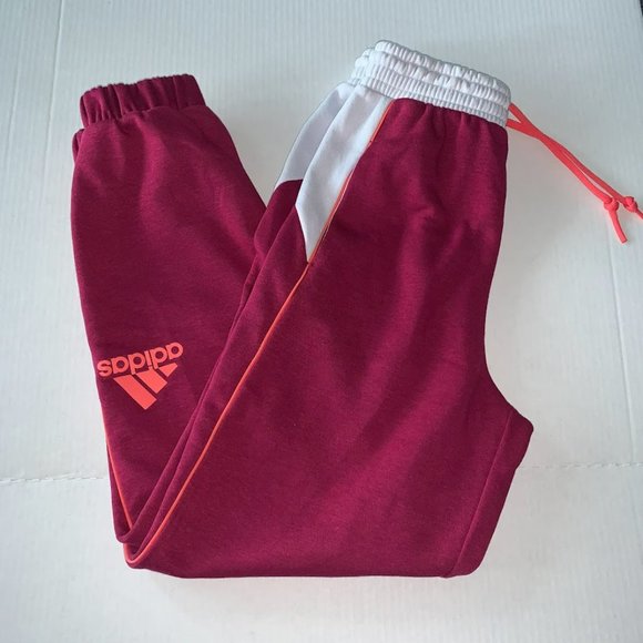 Adidas ColorBlock Loose-Fit Fleece Pants size extra small - Picture 2 of 8